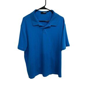Murano Liquid Luxury Short Sleeve Polo Shirt Blue Sz 2XB Collared Golf Casual